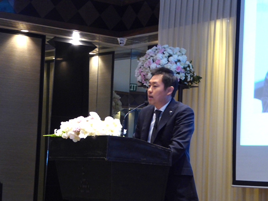 Dr. Fujioka gave a lecture at Business Exchange Meeting